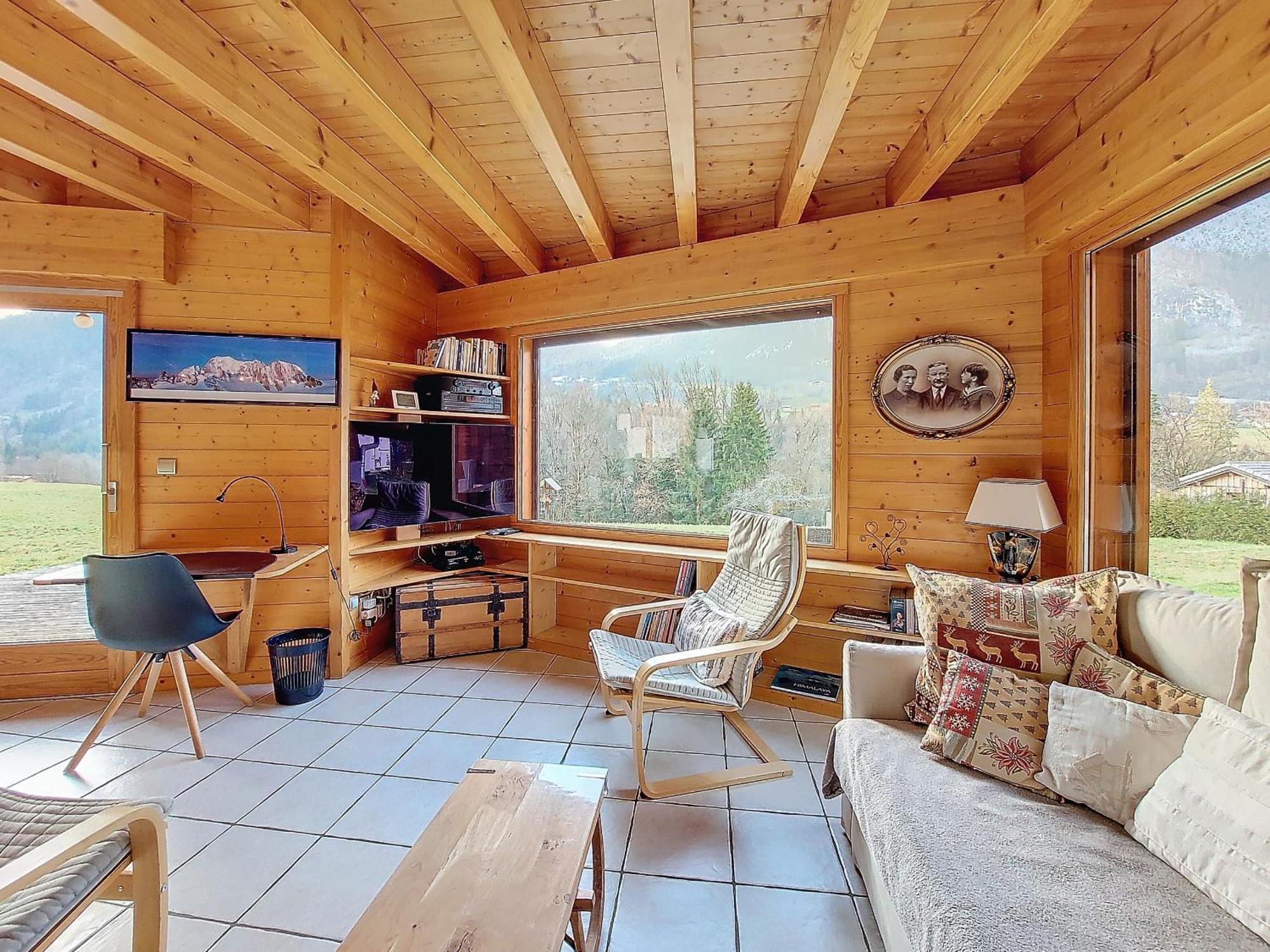 Chalet Wifi - Le Biot - 8 Personnes - Chalet Morand Kültér fotó