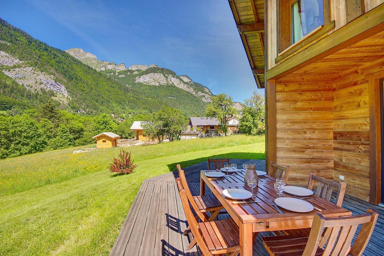 Chalet Wifi - Le Biot - 8 Personnes - Chalet Morand Kültér fotó