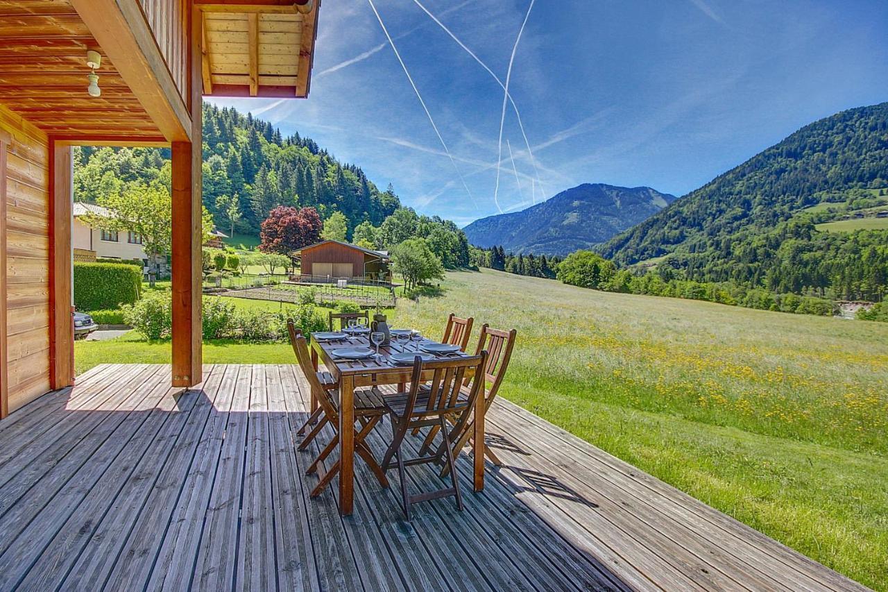 Chalet Wifi - Le Biot - 8 Personnes - Chalet Morand Kültér fotó