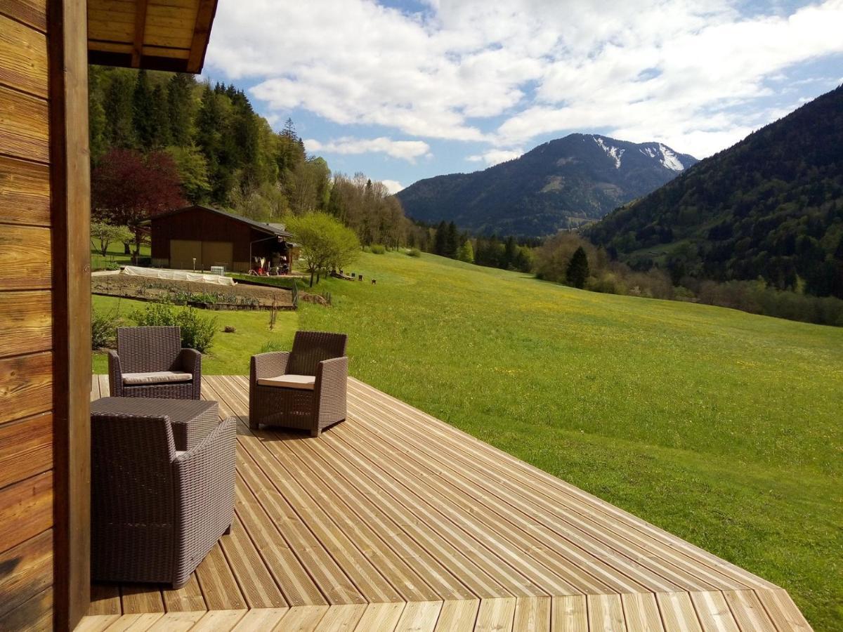 Chalet Wifi - Le Biot - 8 Personnes - Chalet Morand Kültér fotó