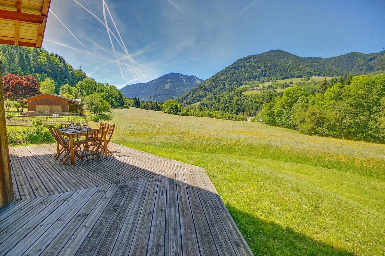 Chalet Wifi - Le Biot - 8 Personnes - Chalet Morand Kültér fotó